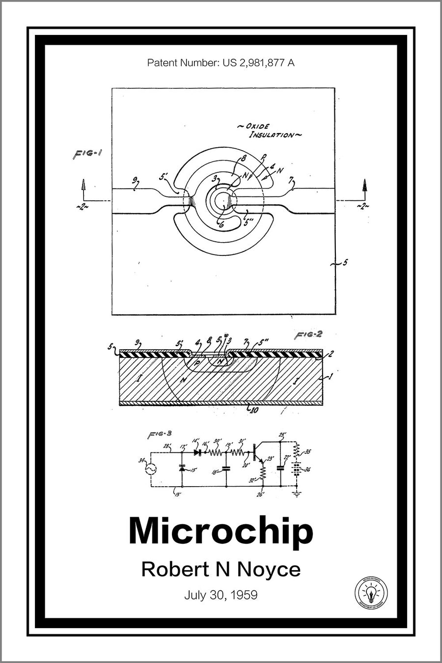 Microchip Patent Print - Retro Patents