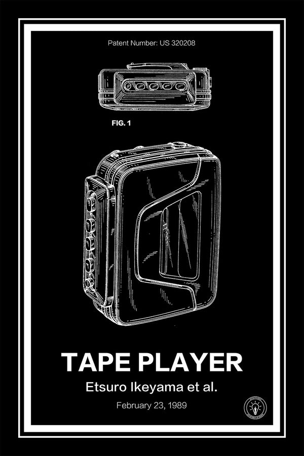 Sony Walkman Patent Print - Retro Patents