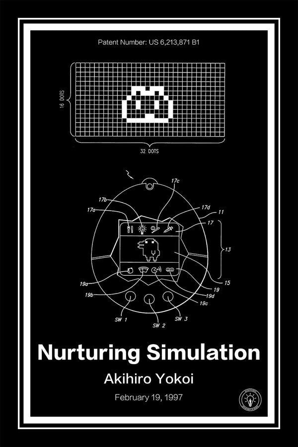 Tamagotchi Patent Print - Retro Patents