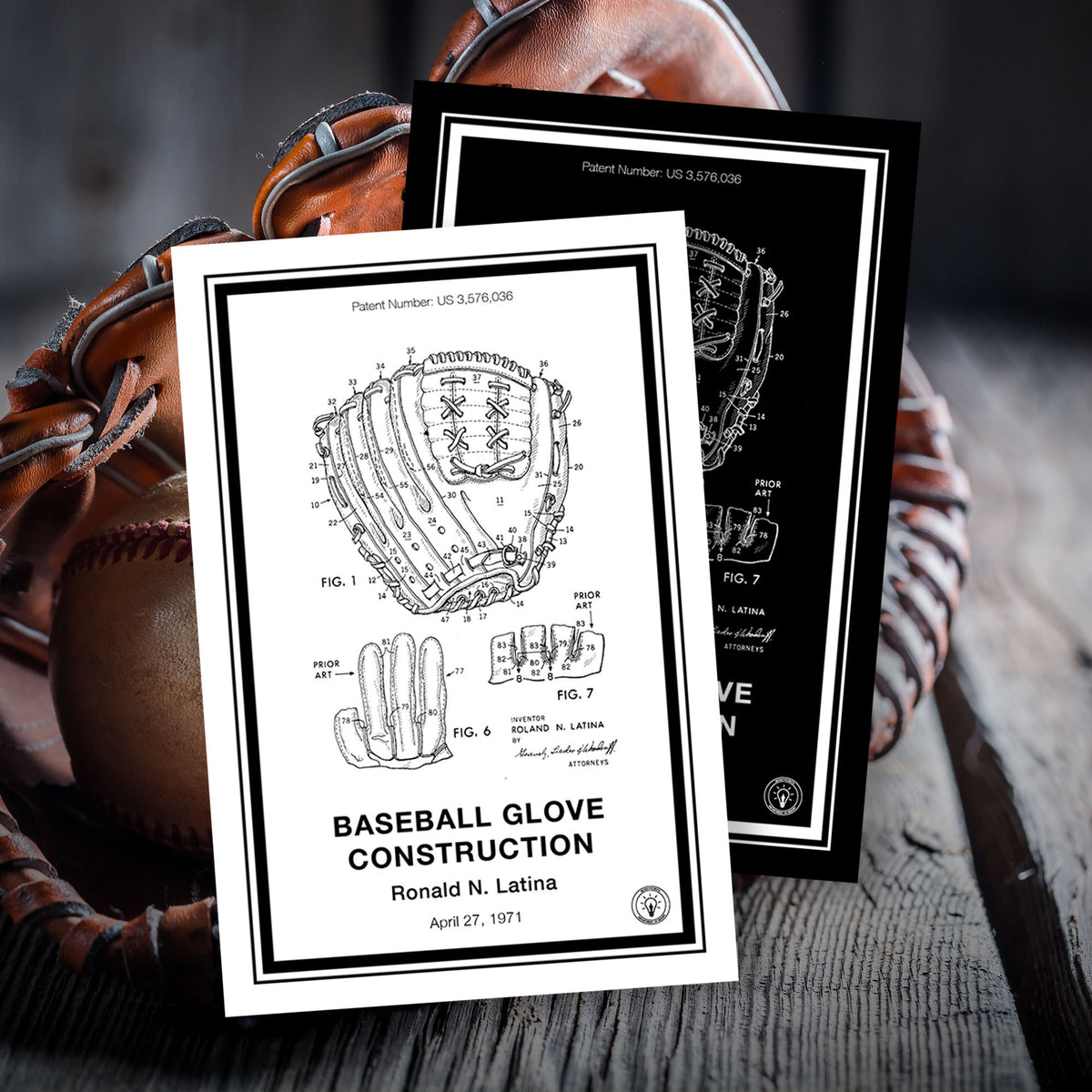 Baseball Glove Construction Patent Print – Retro Patents