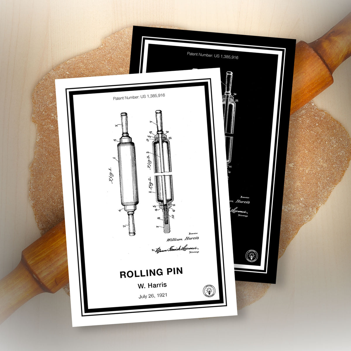 Rolling Pin Patent Print – Retro Patents