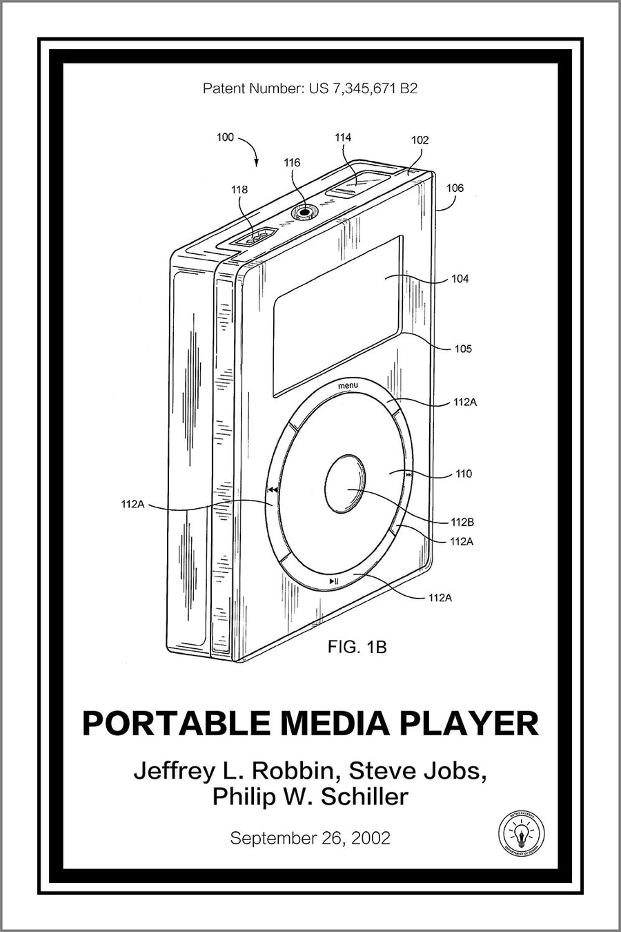 iPod Patent Print - Retro Patents