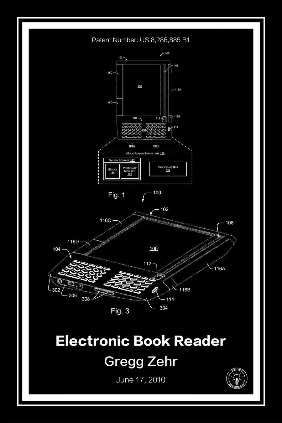 Kindle Patent Print - Retro Patents