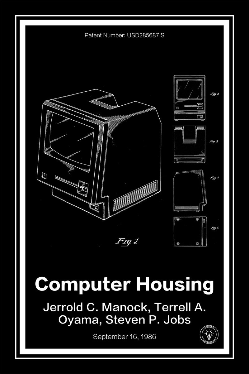 Apple Mac Computer Patent Art Print For Sale - Retro Patents