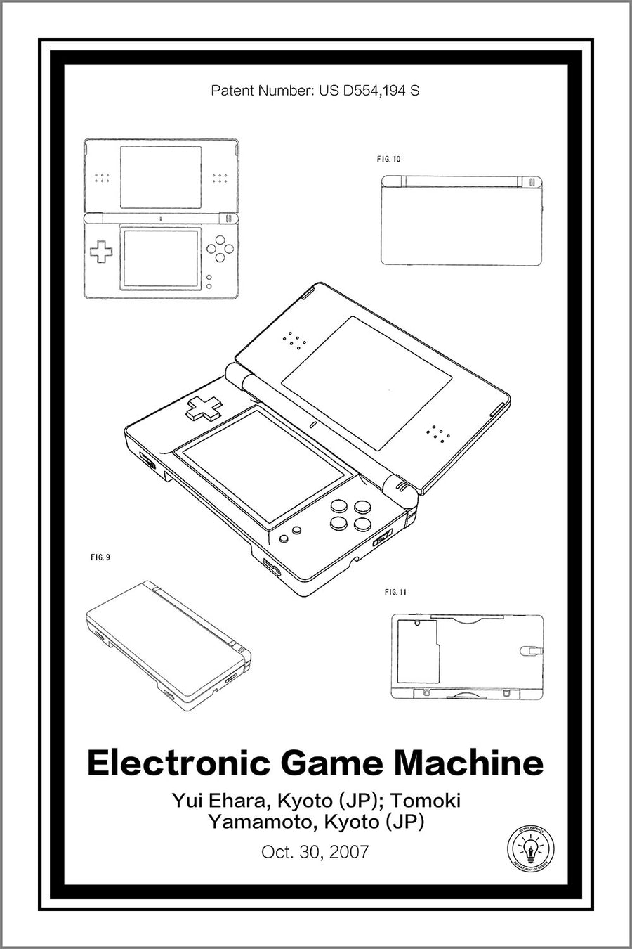 Nintendo DS® Patent Print - Retro Patents