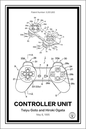 Playstation Controller® Patent Print - Retro Patents