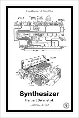 Music Synthesizer Patent Print - Retro Patents